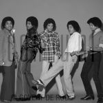 03-02-1979 Jackson 5, Michael, Jermaine, Marlon, Jackie and Tito Jackson at studio in Amsterdam, The Netherlands.

[keywords]black & White Image, Posed, Full Length[/keywords]